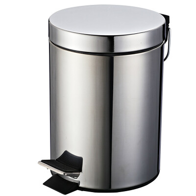 

Jingdong Supermarket] Accor garbage bin household stainless steel pedal clamshell health barrels 8L