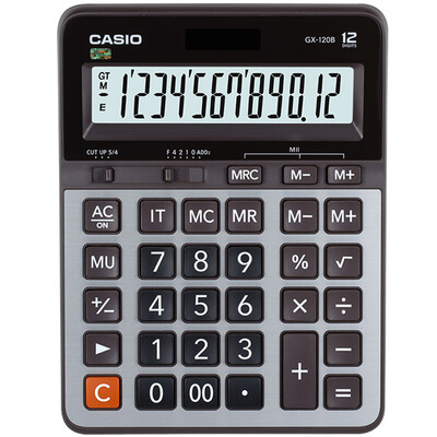 

CASIO GX-120B Business Calculator Ultra-Large Machine Gray GX-120S Upgrade