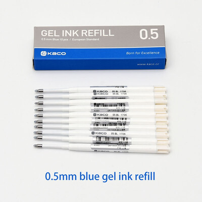 

Kaco G2 Retractable Gel Ink Refills BlackBlueRedDark blue Fine Point 05mm for Roller Ball Pens 10pcspack