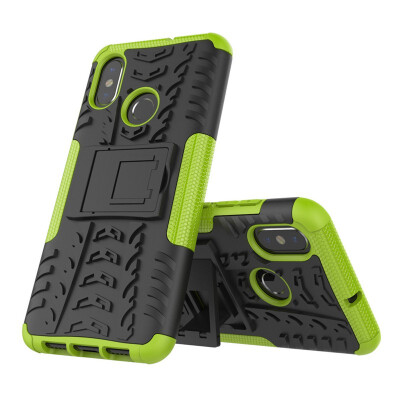 

Fivice Xiaomi MI 8 Case TPU anti-fall tire pattern back clip bracket phone case