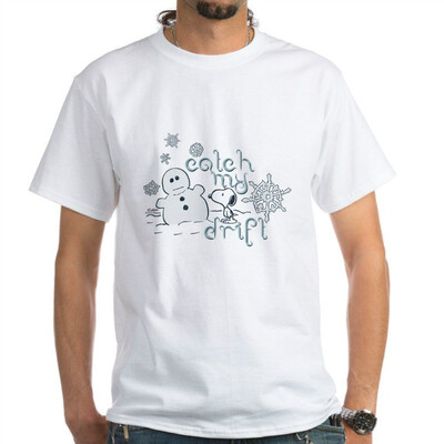 

CafePress - Peanuts Snoopy Catch My Drift White T-Shirt - 100 Cotton T-Shirt White