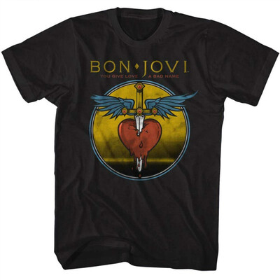 

Bon Jovi T-Shirt Bad Name Black Tee