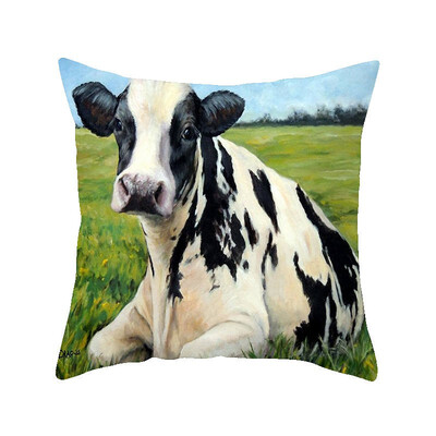 

45cm45cm Super clear Farm wind cow pattern super soft throw pillow covers couch cushion covers decorative pillows