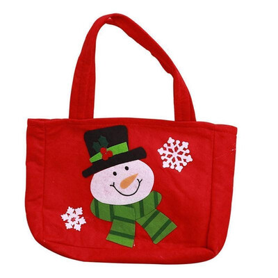 

Cute Cartoon Santa Claus Elk Snowman Christmas Candy Gift Bags Handbag Merry Christmas Storage Package Gift Bags