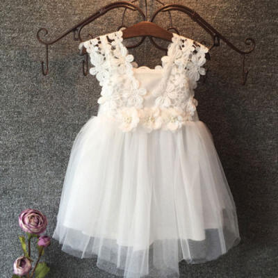 

UK Stock Kids Baby Girl Princess Tutu Dress Birthday Party Wedding Formal Tulle