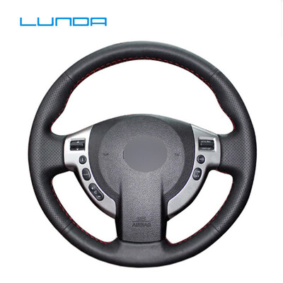 

LUNDA Artificial Leather Car Steering Wheel Cover for Nissan Teana Altima 2013-2016 X-Trail QASHQAI Rogue Sentra Tiida