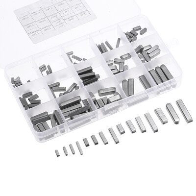 

140 Pcs Round Ended Feather Key 16 Kinds 304 Stainless Steel 8mm - 30mm Parallel Dowel Drive Shaft Keys Set M3 M4 M5 M6 Fasteners