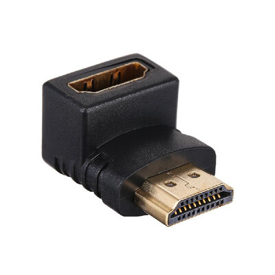 

HD Right Angle Adapter Connector 90 Degree Gold Plated HDMI Male To Female Adapter Support 4K for HDTV