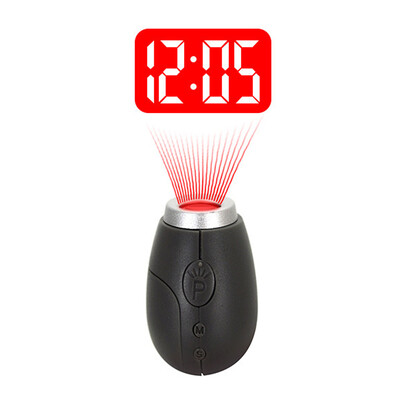 

BRELONG Digital projection clock key ring Mini LCD projection clock