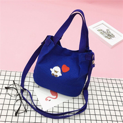 

Canvas Shoulder Bags Women Girls Totes Large Capacity Casual Messenger Bag Simple Crossbody Bags Shopping Handbags for Feminina
