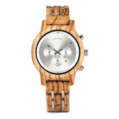 

BOBO BIRD wooden quartz pointer watch P18