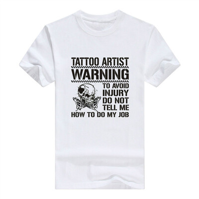 

Avoid Injury Dont Tell How To Do Job Tattoo artist Mens T-Shirt