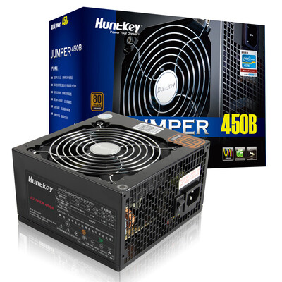 

Huntkey rated 450W JUMPER450B power supply 80PLUS bronze single 35A active PFC double forward full voltage back alignment