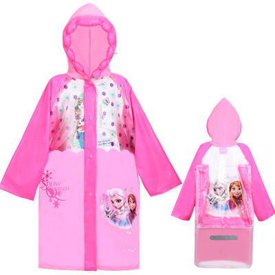 

Disney Disney children raincoats boys&girls pants with books bag thickening cartoon pupils raincoats 1013 snow&ice powder