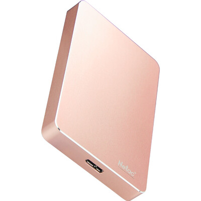 

Netac (Netac) Chi Yue 1TB USB3.0 all-metal screwless body encryption mobile hard disk rose gold