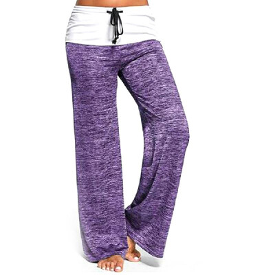 

Womens Fashion Wide Leg Soft Comfortable Long Pants High Waist Casual Loose Yoga Dance Sports Pants Trousers