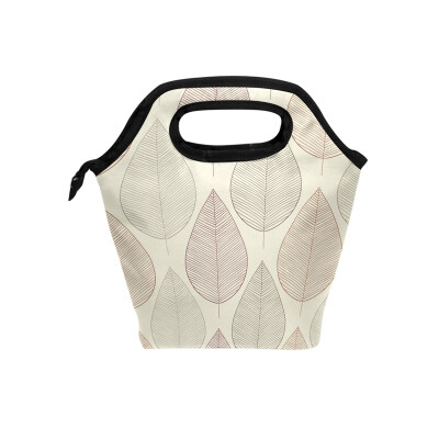 

Lunch Bag Tote Bag Leaves Travel Picnic Organizer Lunch Holder Handbags Lunch Bag Box for Office