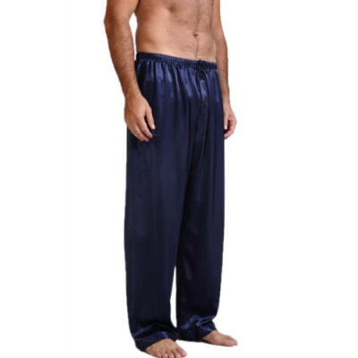 

Mens Silk Satin Pajamas Pyjamas Pants Sleep Bottoms Nightwear Sleepwear Trousers