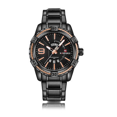 

Romacci NAVIFORCE Fashion Causal Men Watches Quartz Male Watch 3ATM Water-resistant Luminous Wristwatch Calendar Time Display