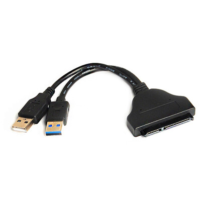 

SANBAO SK-20P USB 30 to SATA 22 Pin 25 hard drive cable with USB auxiliary power supply compatible 20 interface