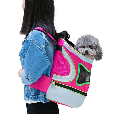 

Love pet home HOP fashion sports shoulder bag pet bag pet dog cat breathable portable backpack rose red large
