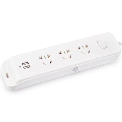 

Cabos F0068 Multi-Function Smart Power Strip with 2 USB Charging Ports White