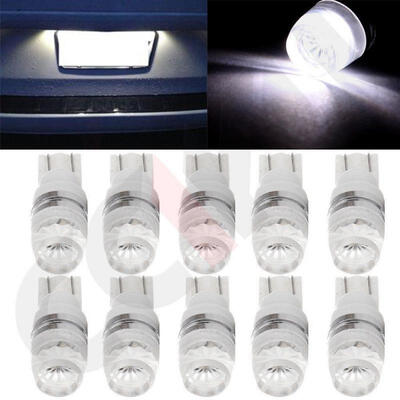 

10pcs Xenon White High Power 1W 5730 T10 Wedge LED Lights 192 168 194 CA