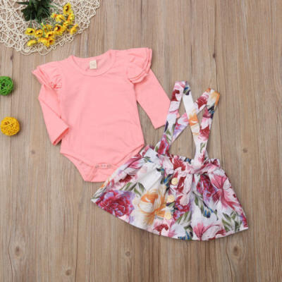 

AU Newborn Infant Baby Girls Romper BodysuitTutu Skirt Outfits Set Party Dress