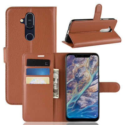 

for Nokia 81 WIERSS Wallet Phone Case for Nokia X7 for Nokia 71 Flip Leather Cover Case Etui Fundas