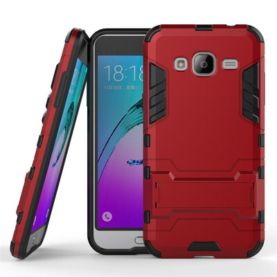 

Case for Samsung Galaxy J3 J3 2016 5 inch 2 in 1 Shockproof with Kickstand Feature Hybrid Dual Layer Armor Protective Cover