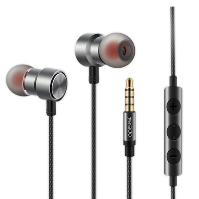 

Yesido wired earphone in-ear type magnetic phone remote control with wheat microphone case for Apple 7 headphone cable
