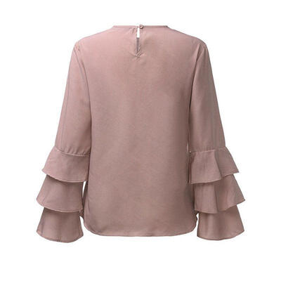 

Womens Lady Loose Long Sleeve Casual Blouse Shirt Tops Fashion Blouse