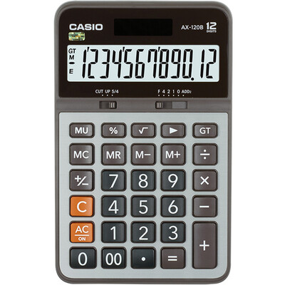 

Casio CASIO AX-120B Business Calculator Medium Machine Gray AX-120S upgrade section