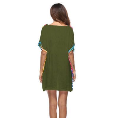 

Womens Beachwear Swimwear Bikini Beach Wear Cover Up Ladies Summer Mini Dress