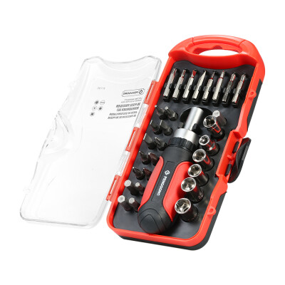 

PENGGONG 30PCS Multi-purpose Ratchet Screwdriver Socket Screwdrivers with Hex Torx Slotted Phillips Bits Electrical Work Repair To