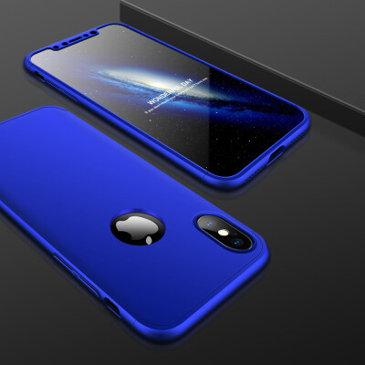 

Goowiiz Phone Case For Iphone XXsXs MaxXR Fashion Color collision 360 Degree Coverage PC Full Protection