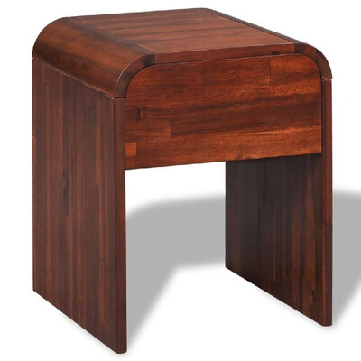 

Bedside Cabinet Acacia Wood Brown 163"x165"