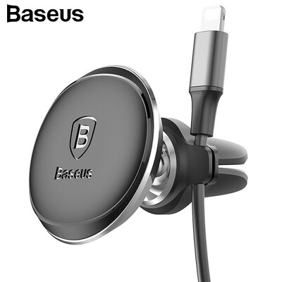 

Baseus Car Holder for Mobile Phone iphone 8 7 6 Samsung S8 Air outlet Phone holder for Xiaomi HuaWei One Plus cable clip Phone