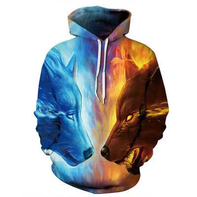

QYDM0259Mens Hoodie 3D Printed Women Pullover Sweater