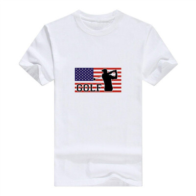 

American Pride Golf Golfer Crewneck Mans t-Shirt