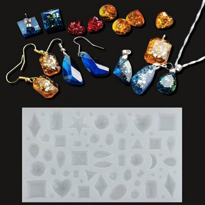

Silica Gel Rectangle DIY Baked Cake Mould Pendant Jewelry Epoxy Resin Crystal Molds with Circular Shape