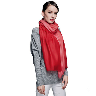 

Po Shengxiang 300 water-soluble wool gradient Silk Lady wool scarf autumn&winter warm gift shawl w9312 red