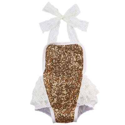 

US Baby Girl Sequins Bodysuit Romper Jumpsuit Summer Sunsuit Outfits Clothes Set