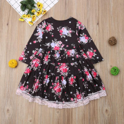 

USA Toddler Kids Baby Girls Princess Dress Pageant Party Wedding Dress Sundress