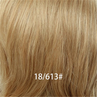 

BLONDE UNICORN 8 Inch Short Hair Wig End Curls Fluffy Multi-Layered Wig with Side Fringe Human HairSynthetic Blend Wigs