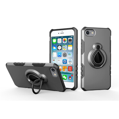 

Fivice iPhone 78 Case TPU Water Drop Ring Stand Car Power Magnetic Drop-proof Phone Case