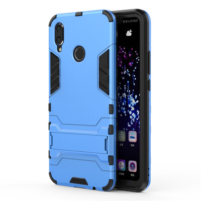 

Fecoprior TPU PC Case For Huawei P Smart Plus Back Cover Stand Armor Shield Celulars Fundas Coque