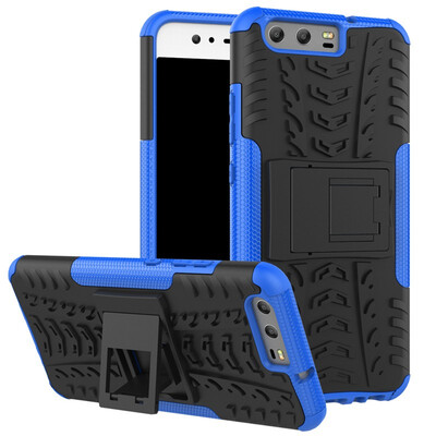 

Fivice Huawei P10 Case TPU anti-fall tire pattern back clip bracket phone case