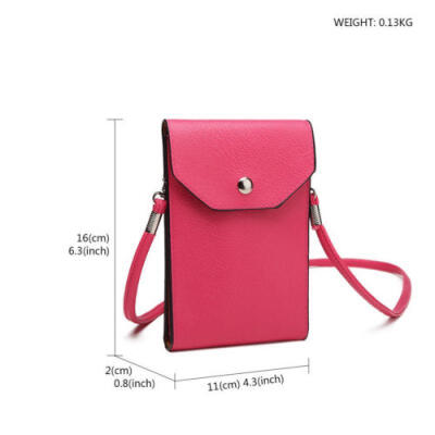 

Ladies PU Leather Mobile Phone Bag Cross Body Purse Small Shoulder Bag Colorful