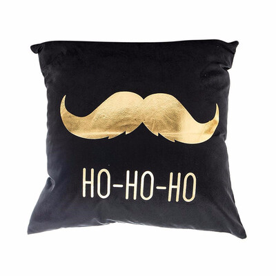 

Bronzing Gold Printed Cushion Decorative Pillows Black Pillowcase Home Decor Sofa Throw Pillows Christmas Decorations For Home